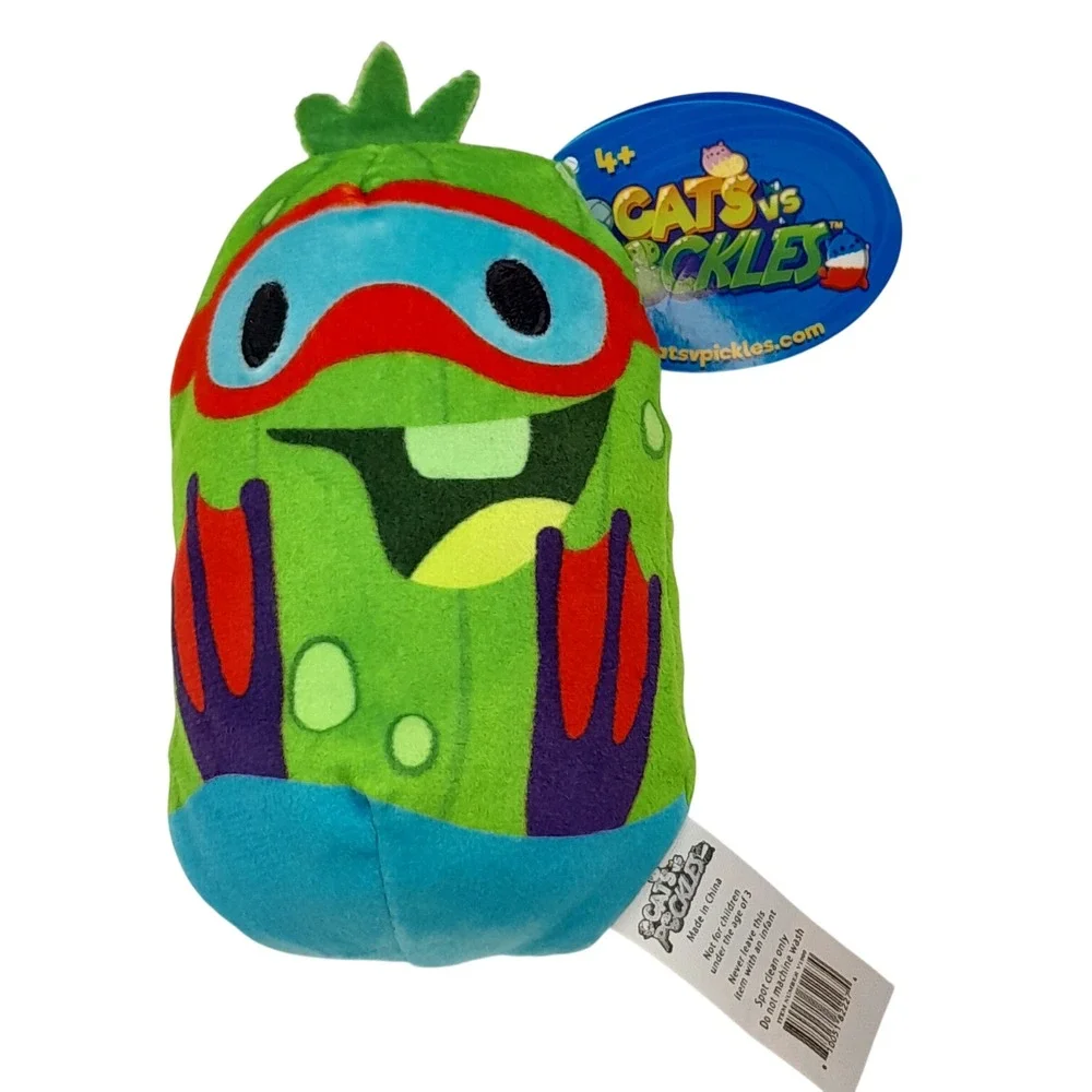 Cats vs Pickles Gulp Deep Sea Cuke 254 Scuba Pickle Plush Gold Wave Bean Bag Toy